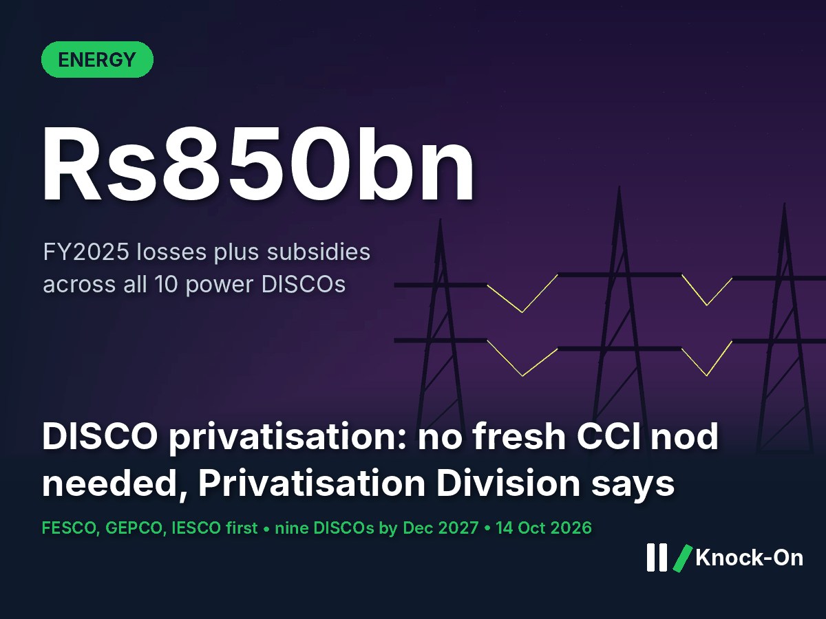 DISCO Privatisation: No Fresh CCI Approval Needed | Knock-On