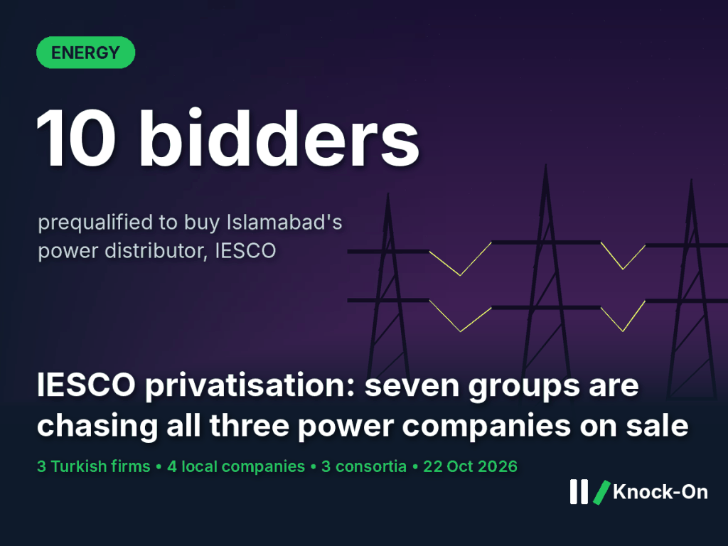 IESCO privatisation now has 10 prequalified bidders. Seven of them are chasing all three power companies on sale.