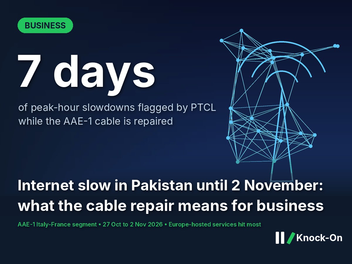 Internet Slow in Pakistan Until 2 November | Knock-On