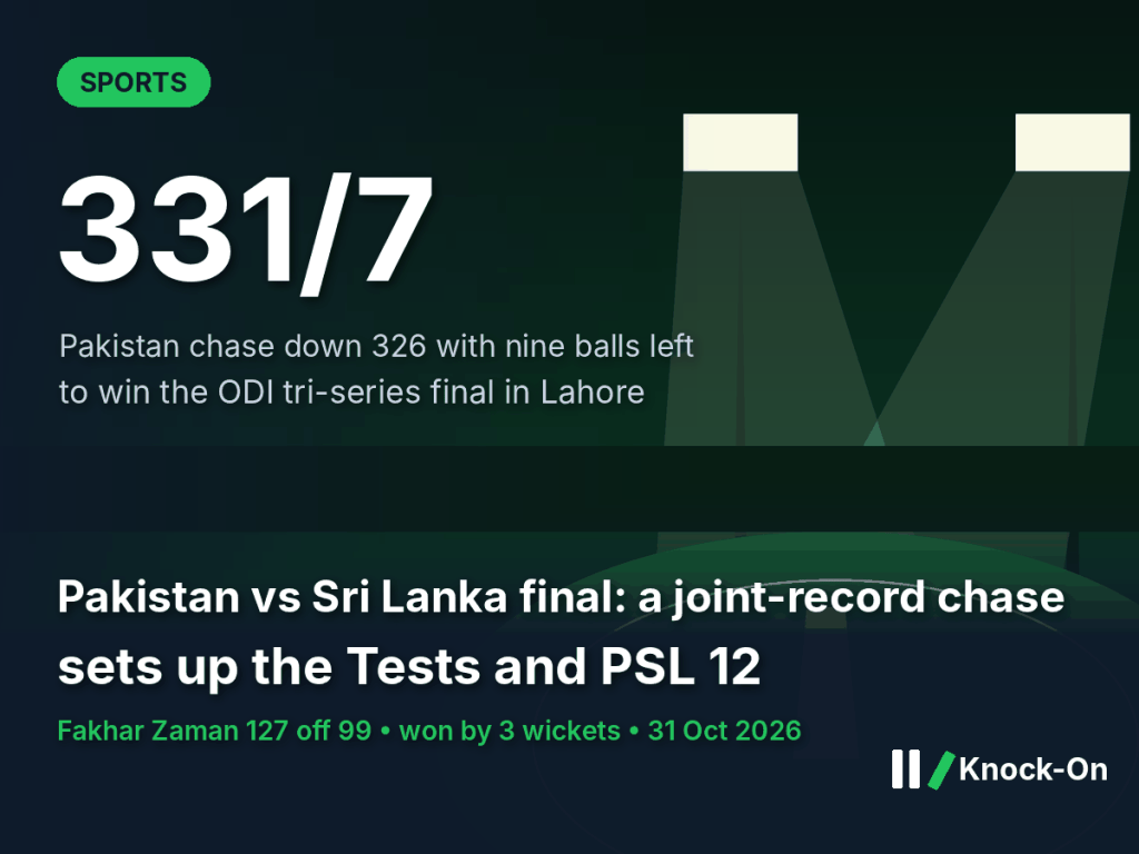 The Pakistan vs Sri Lanka final ended in a joint-record chase of 326. A winning home side is what the PCB needs to sell the Tests and PSL&nbsp;12.