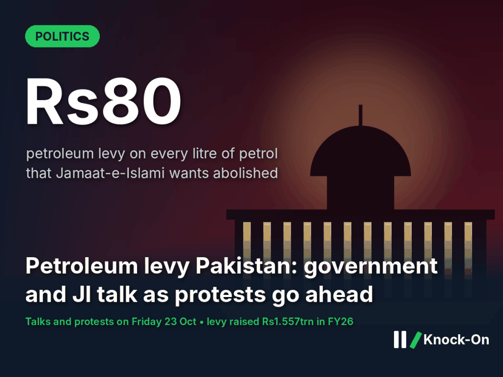 The petroleum levy in Pakistan is back at the negotiating table on Friday. Jamaat-e-Islami says its protests will go ahead alongside the&nbsp;talks.